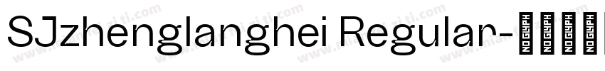 SJzhenglanghei Regular字体转换